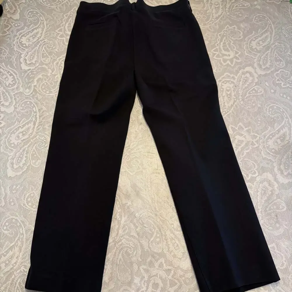 Betabrand Black Straight Leg Dress Pants XLP/W33.5/L24.5 Petite Dressy Office